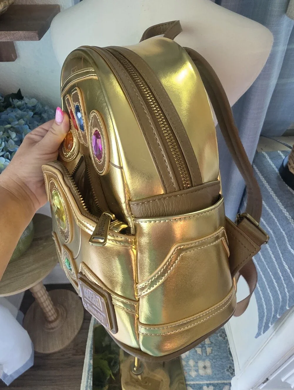 Disney Loungefly Infiniti Stone Gauntlet Backpack